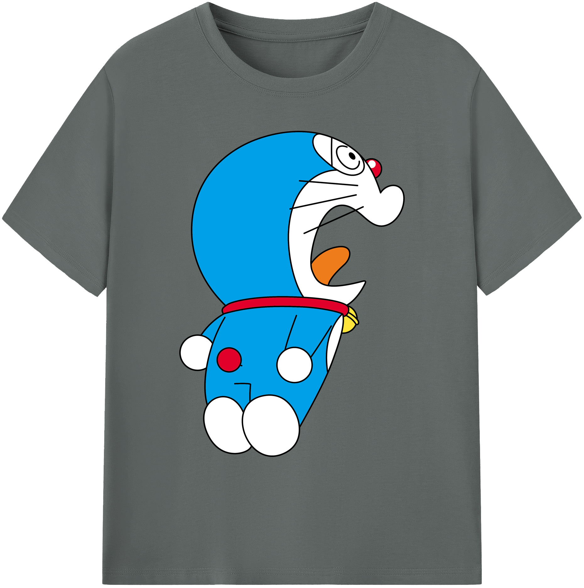 （画像用） ドラえもん Doraemon 綿100％ メンズ半袖Tシャツ｜肌触りやわらか＆通気性